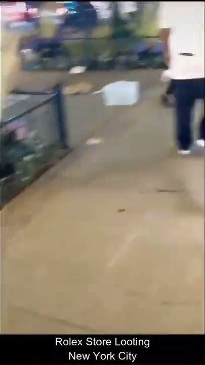rolex store looting